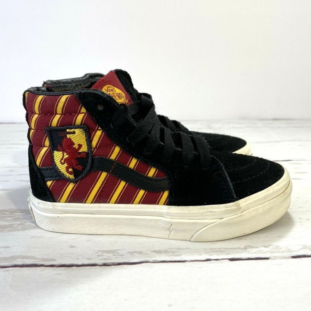 Vans x Harry Potter Sk8-Hi Gryffindor VN0A4BV6XK8  Skate Sneaker Shoe Kids 12 US